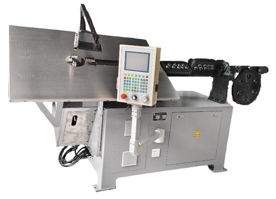 Μεγάλη ακρίβεια 2.5-10.0MM 2D αυτόματη μηχανή κάμψης σύρματος 4-5 άξονας περιστρεφόμενο κεφάλι με κινητήρα για την αυτοκινητοβιομηχανία