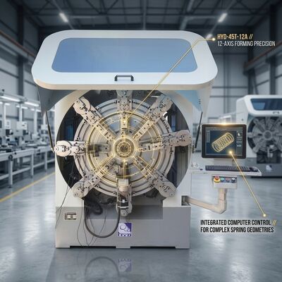 Μηχανή κάμψης ελατηρίων με CNC 12 Άξονες με Εύκαμπτο Κόφτη Ασφαλείας
