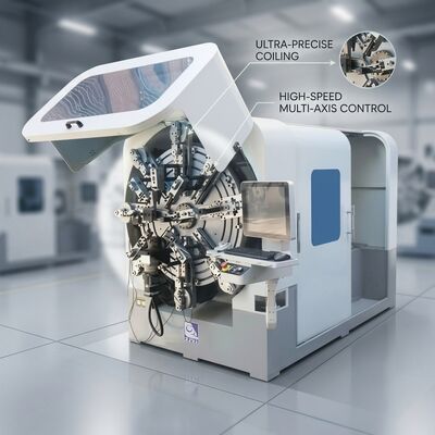 Μηχανή κάμψης ελατηρίων με CNC 12 Άξονες με Εύκαμπτο Κόφτη Ασφαλείας