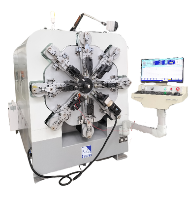 1.0-4.0mm Camless CNC Spring Making Machine 12 Axes Wire Forming Machine