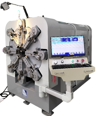 Camless Torsion Spring Machine With Link Rocker Design And Double Roller Guides
