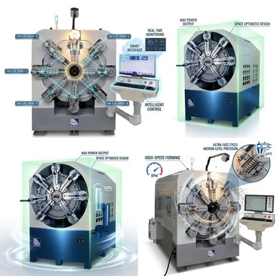Μηχανή περιτύλιξης ελαφρύς CNC χωρίς κάμερες Υπολογιστική διάμετρος 0,3 - 2,5 mm Συστήματα