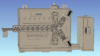 Αυτοματοποιημένη υψηλή ταχύτητα άνοιξη συμπίεσης που κουλουριάζει Coiler μηχανών τη μηχανή για 8 - 20mm